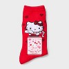 Women's Hello Kitty Valentine's Day Crew Socks - Red 4-10 - image 2 of 3