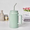 50oz Insulated Stainless Steel Tumbler with Handle and Straw - Large Capacity Travel Mug, Leakproof Lid, for Home & Outdoor - 2 of 4