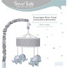 Trend Lab Musical Nursery Crib Mobile - Gray Circles with Elephants - 4 of 4