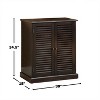 TiramisuBest Shoe Cabinet with 5 Shelves and Louvered Doors,Oak - 4 of 4