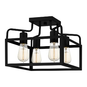 Paulsen 4-Light Matte Black Semi-Flush Mount Light - 1 of 4