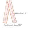 Elerevyo Women's Skinny Long Hair Ribbon Contrast Color Dots Silk Neck Scarf 38.6"x3.5" 1Pc - 3 of 4
