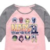 Girls' - Marvel - Summer Wave Shirt Tail Raglan Graphic T-shirt - 2 of 4