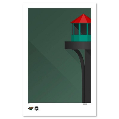 NHL Minnesota Wild Xcel Energy Center Art Poster Print