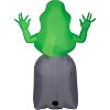 Ghostbuster Airblown Inflatable Ghostbusters Slimer with Tombstone, 5 ft Tall, Green - 3 of 4