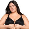 Glamorise Womens WonderWire Front-Closure Posture Back Underwire Bra 9265 Black - image 3 of 4