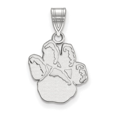 Black Bow Jewelry 14k White Gold Pittsburgh Panthers NCAA Medium Pendant