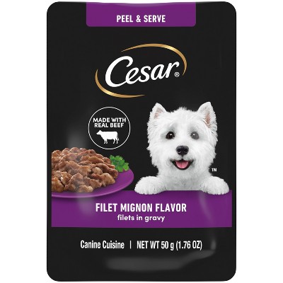 Cesar Pouch Filet Mignon Steak Flavor Wet Dog Food 1.76oz Target