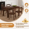 5 Piece Dining Table Set, 65" Extendable Kitchen Table Set for 4-6, Wood Table and Chairs Set With Pull-out Side Table For Kitchen Dining Room - 4 of 4