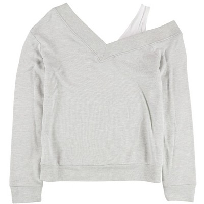 bar III Womens Asymmetrical Sweatshirt
