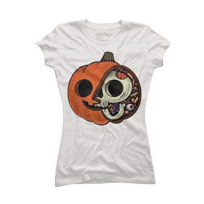 Junior's Design By Humans Halloween Anatomy By ppmid T-Shirt