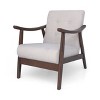 CAVINAS Polyester Accent Chair with Mid-Height Backrest,Mid-Century Modern Upholstered Living Room Chairs,Reading Chairs for Living Room - 2 of 4