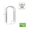 Achla Designs 100" Wrought-Iron Garden Arbor: Outdoor Archway, 8'4" Tall, Yard Entryway Decor - 2 of 4