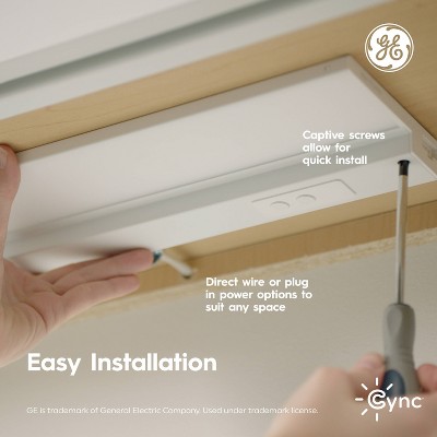 GE Cync 18-Inch Smart Color Changing Undercabinet Light Bar