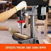 15 in Floor Drill Press, with Swing-away Safety Guard, 288-3084 RPM Variable Speed, 0-45° Tilting Worktable, Tabletop Drilling Machine for Wood Metal - 2 of 4