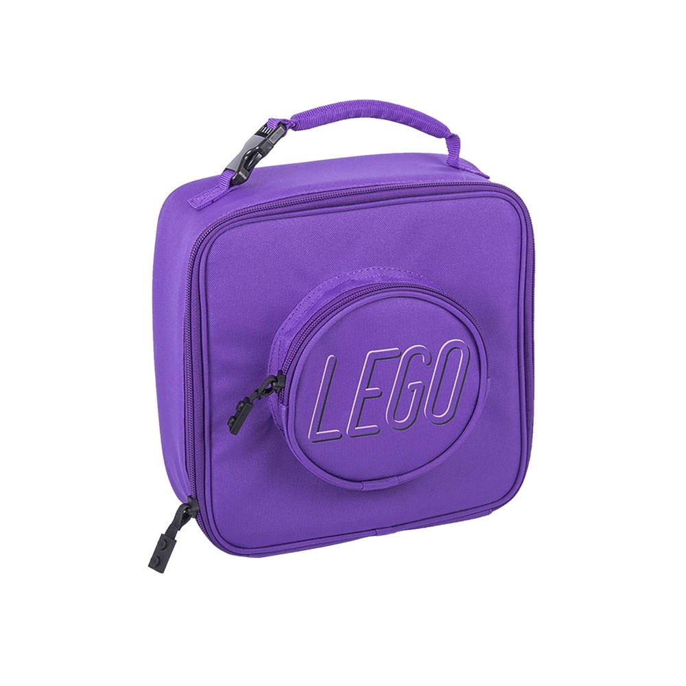 Photos - Food Container Lego Brick Lunch Bag - Purple 