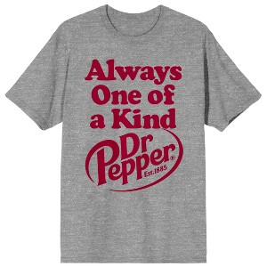Dr. Pepper Always One Of A Kind Women's Heather Gray T-shirt - 1 of 3