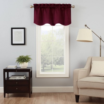 21"x42" Thermaback Canova Room Darkening Window Valance Burgundy - Eclipse