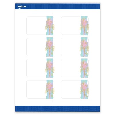 Avery Rectangle Labels, Pre-Printed Floral Design, 2" x 3"