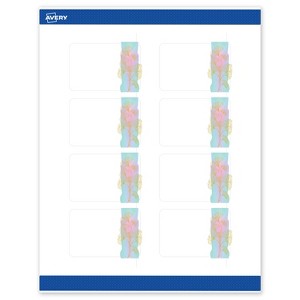 Avery Rectangle Labels, Pre-Printed Floral Design, 2" x 3" - 1 of 4