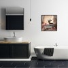 Stupell Industries Fawn in Rose Filled Tub Black Framed Giclee Art - 2 of 4