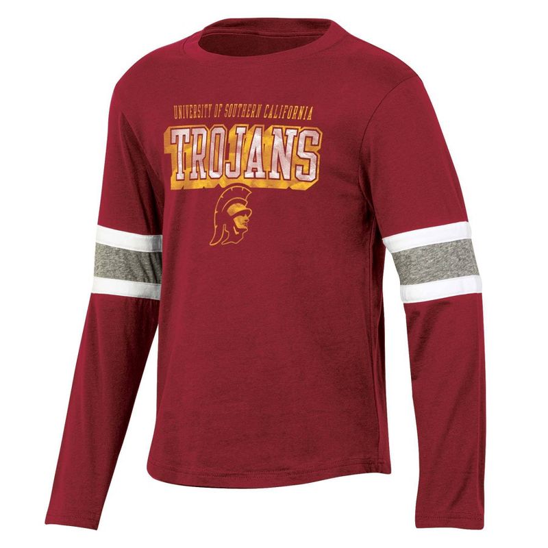 NCAA USC Trojans Boys&#39; Long Sleeve T-Shirt, 1 of 4