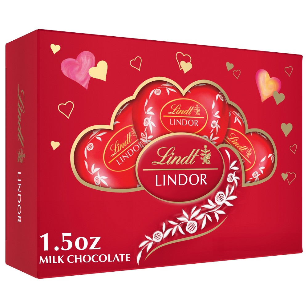 Lindor Valentine's Milk Heart Shaped Box - 1.5oz