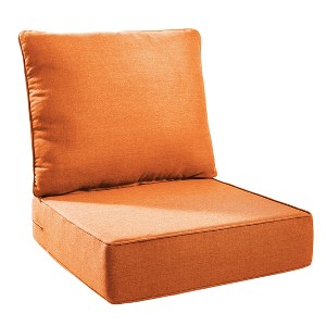 Gymojoy 24x24x6" Outdoor Cushion Patio Chair Furniture Cushion 28D High Density Sponge Cushion with Removable Cover Cushion Replacement - 1 of 4