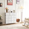 Lyngins 10-Drawer Tall Dresser for Bedroom, Wooden Chest of Drawers, Storage Cabinet with Water-Resistant Top for Closet/Nursery/Entryway - 2 of 4