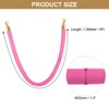 Unique Bargains Velvet Crowd Control Barrier Rope with Snap Hooks for Posts Stand Queue 2 Pcs - 2 of 4