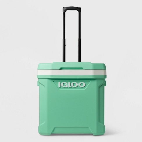 60QT Hard Side Cooler with Wheels and Handle - Green