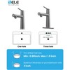 PAGED Bathroom Faucet for 1 or 3 Holes, Single Handle Bathroom Sink Faucet with Two Hoses for Bathroom, Fountain and Flow Mode - 4 of 4
