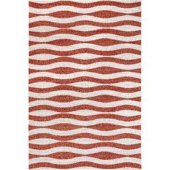 nuLOOM Tristan Contemporary Waves Area Rug Pink