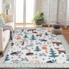 coucheta Washable Boho Area Rug, Multi-size Plant Animal Prints Ultra-Thin Soft Non Slip Stain Resistant Carpet, for Living Room, Bedroom, Dining - 2 of 4