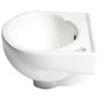 ALFI ABC118 White 14inches Small Wall Mounted Ceramic Sink with Faucet Hole - 4 of 4