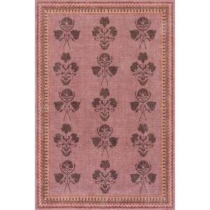 Padma Lakshmi x Rugs USA - Floris Hand-Tufted Floral Wool-Blend Rug - 1 of 4