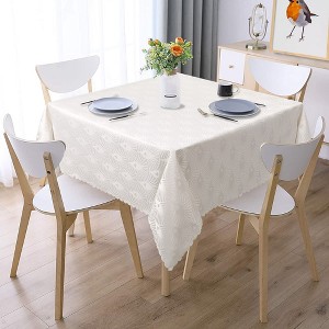 Jacquard Table Cloth Heavy Weight Damask Fabric Tablecloth - 1 of 4