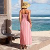 Women's Striped Smocked Maxi Beach Dress - Cupshe - 4 of 4