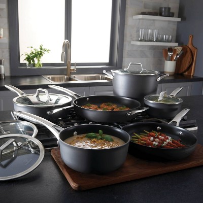Calphalon Premier Black 11-Piece Nonstick Aluminum Cookware Set