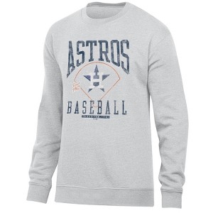 MLB Houston Astros Men's Ash Crewneck Sweatshirt - XL : Target