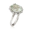 Ross-Simons 4.40 Carat Prasiolite and .20 ct. t.w. White Topaz Ring in Sterling Silver - 3 of 4
