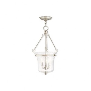 Livex Lighting Cortland 3 - Light Semi-Flush Mount in  Brushed Nickel - 1 of 1