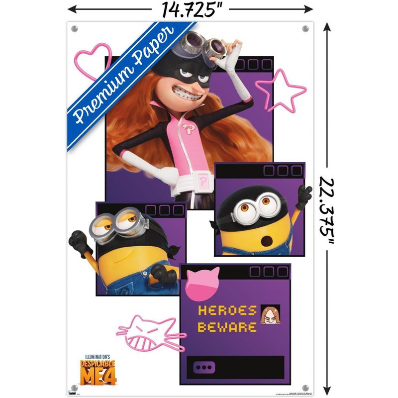 Trends International Illumination Despicable Me 4 - Heroes Beware Unframed Wall Poster Prints, 3 of 7
