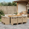 vidaXL Patio Dining Set Set of 10 - 2 of 4