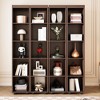 Queen Wood Wall Murphy Bed with Hidden Storage Cabinets, Hydraulic Lift, and Foldable Side Door - 3 of 4