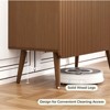 FONTOI 23.6" Storage Cabinet, Sideboard Buffet Cabinet with Adjustable Shelf, Modern Fluted Buffet Cabinet for Dining Room, Brown, 23.6*"11.8*"27.6" - 2 of 4