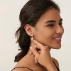 Pearl Earrings: 14k Gold-plated Cubic Zirconia Accented Pearl Drop Dangle Wedding Engagement Earrings For Women Bridal Bridesmaid - 4 of 4