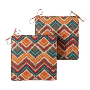18in Square Outdoor Chair Pad (2-Pack) - 1 of 4