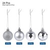 Unique Bargains Acrylic DIY Craft Party Christmas Tree Ornament Hanging Balls 1.57" 24 Pcs - 3 of 4