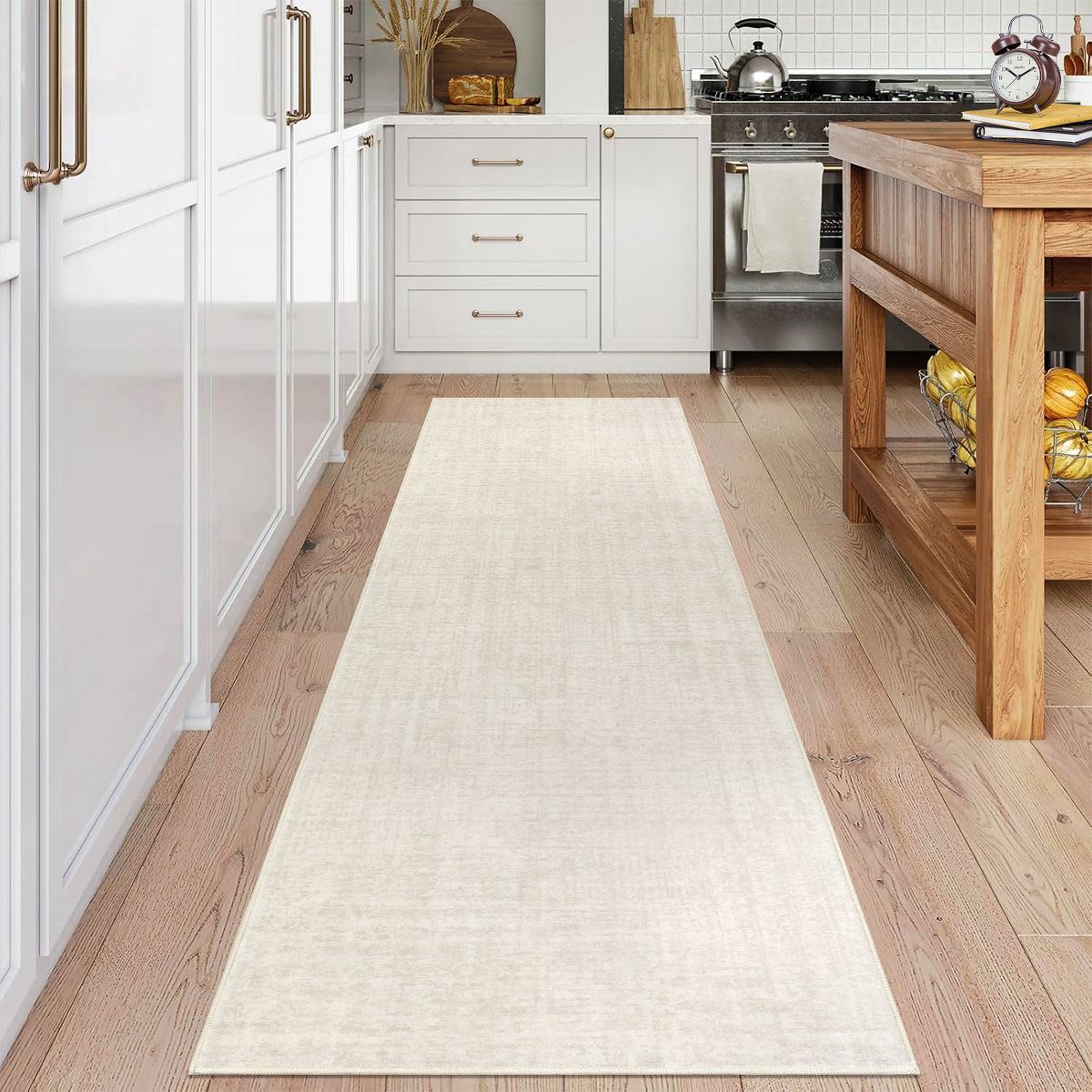 Washable Living Room Rugs Farmhouse Rug Modern Solid Carpet Soft Non Slip Low Pile Rug for Bedroom Dining Room